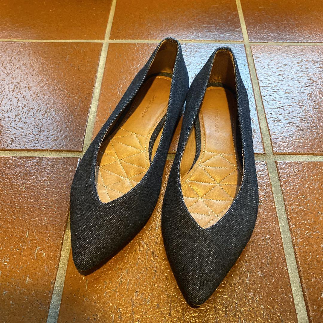 ISABEL MARANT デニムバレエシューズ