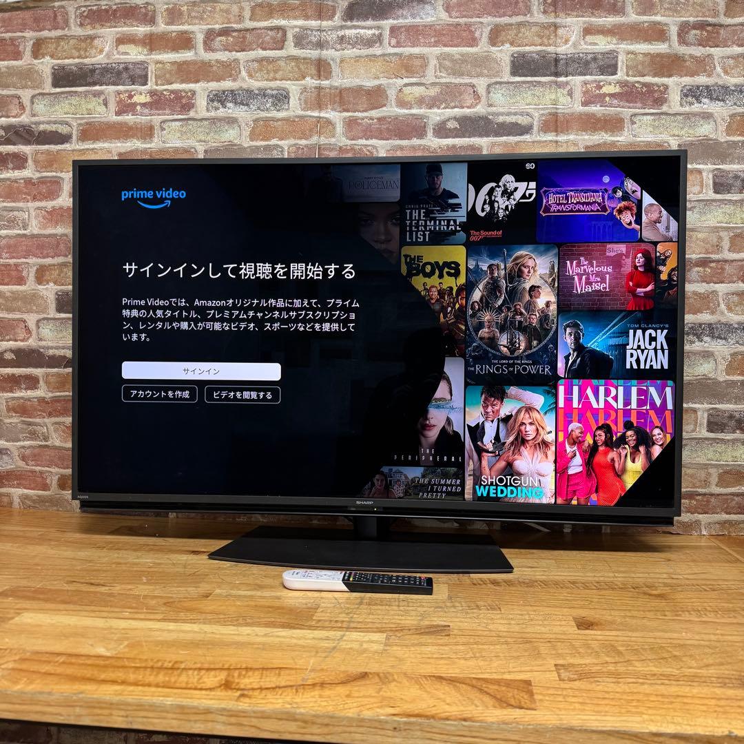 シャープ 50V型 4K 液晶テレビ AQUOS 4T-C50BL1 動画アプリ