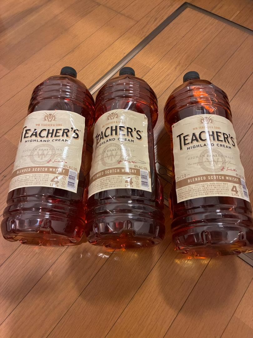 ティーチャーズ ハイランド クリーム 4000ml　３本