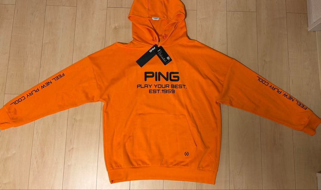 【新品未使用タグ付】PING長袖 スウェットパーカー (UVカット)