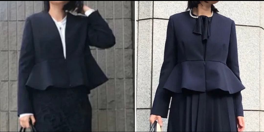 セルフォード　celford ノーカラーペプラムジャケット　卒入学　オケージョン