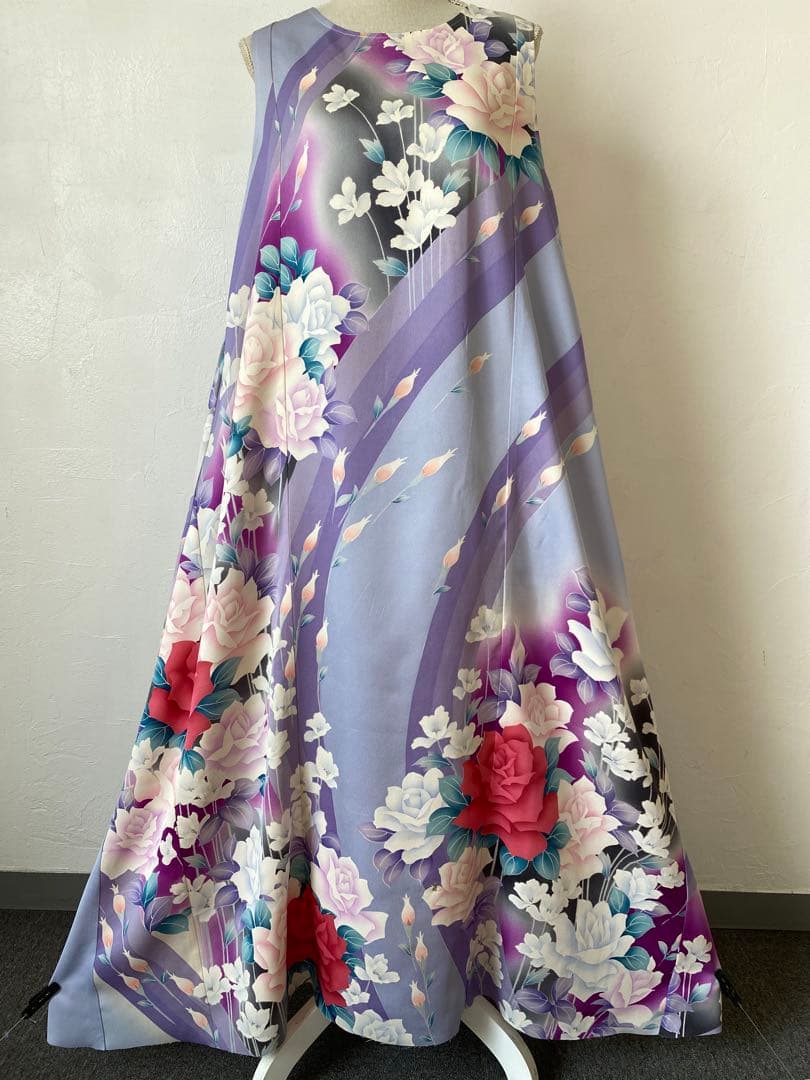 3225 着物　リメイク　ドレス　ワンピース