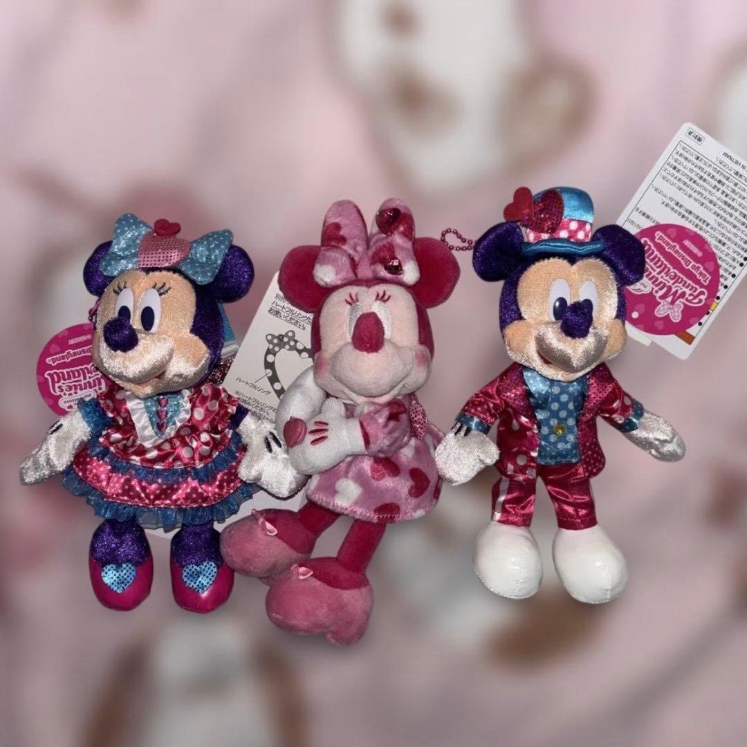 ミニのファンダーランド　ぬいぐるみバッジ　ぬいぐるみチャーム　3点セット