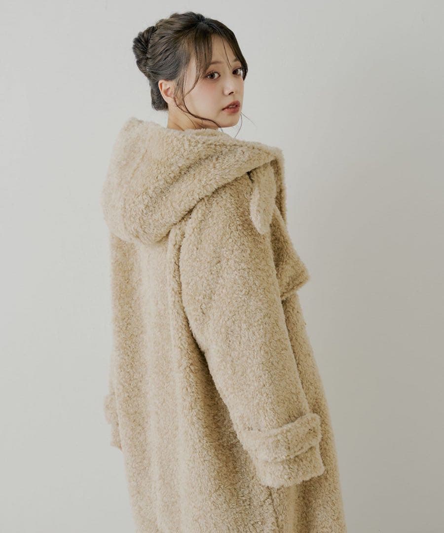 Chico ダッフルロングコート ボアコート