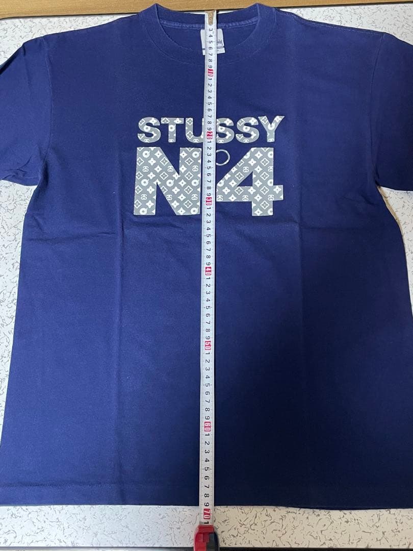 トリプルコラボ？モノグラムSTUSSY N°4 ネイビー Tシャツ