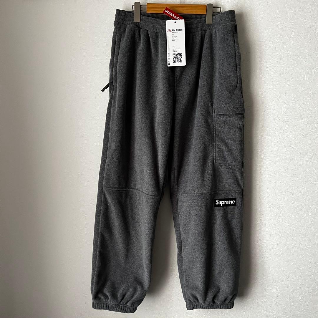 supreme Polartec Pant Grey Mグレーフリース　パンツ