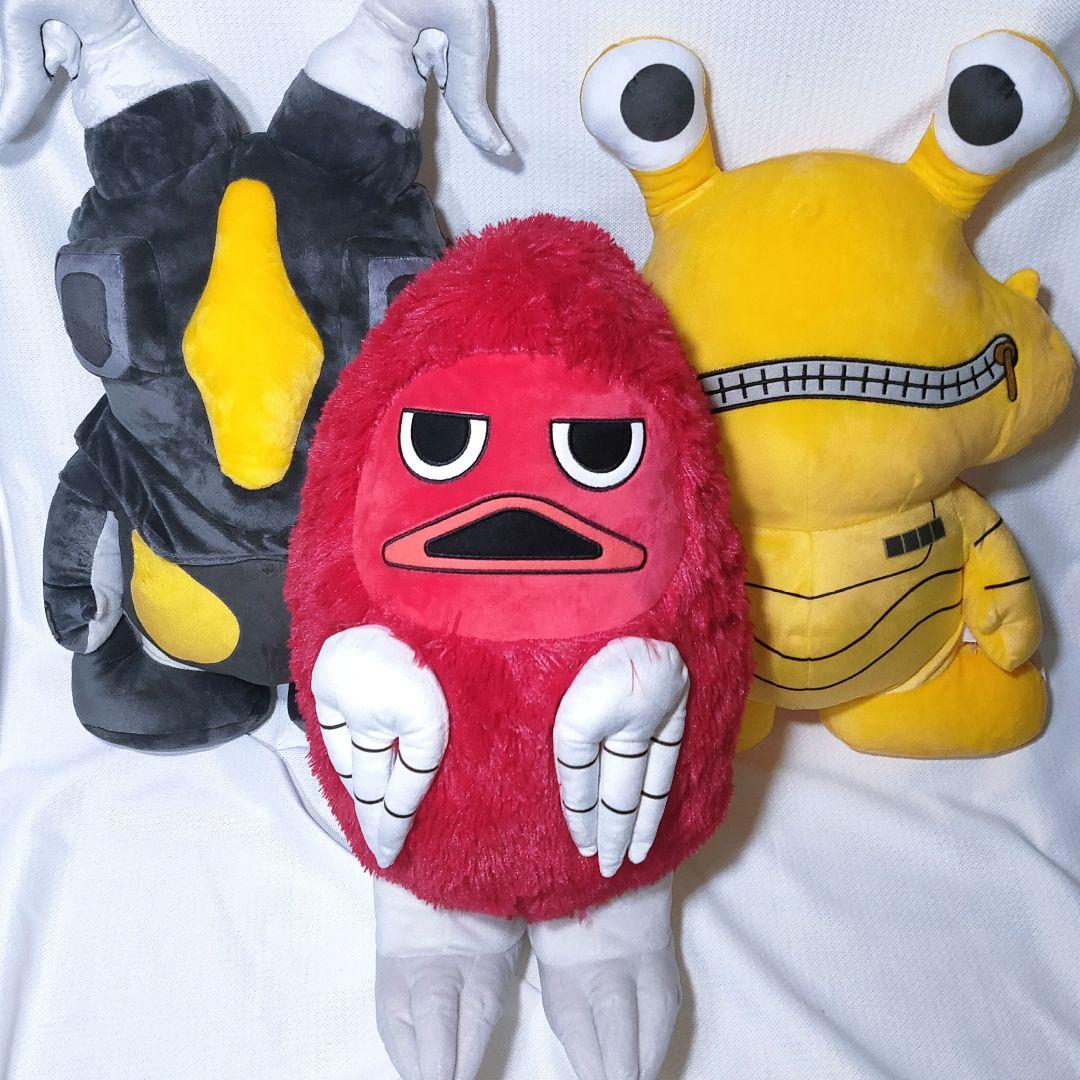 新品 3種セット クッション ゼットン ピグモン カネゴン ウルトラマン 特撮