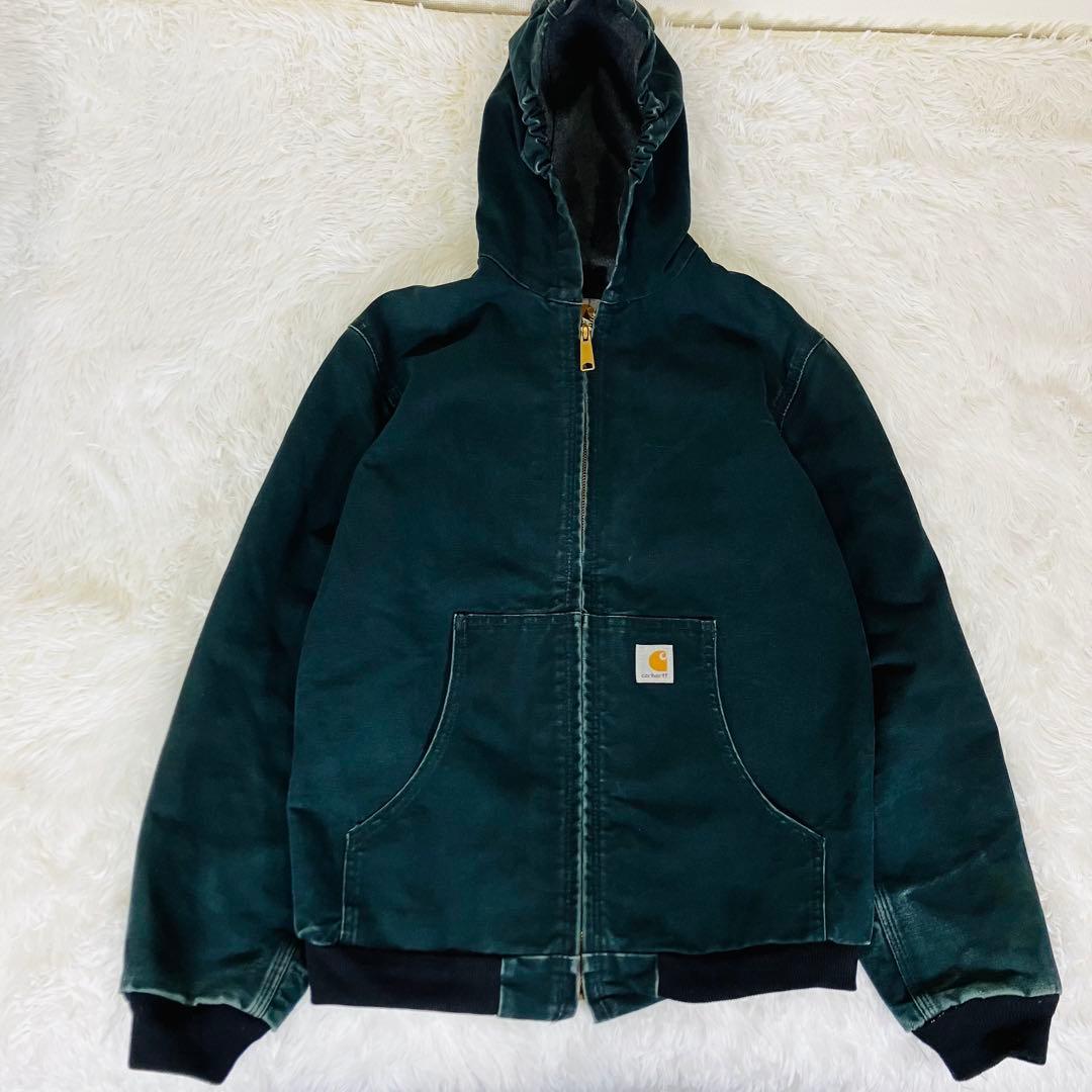 160cm Carhartt アクティブジャケット パーカー ブラック