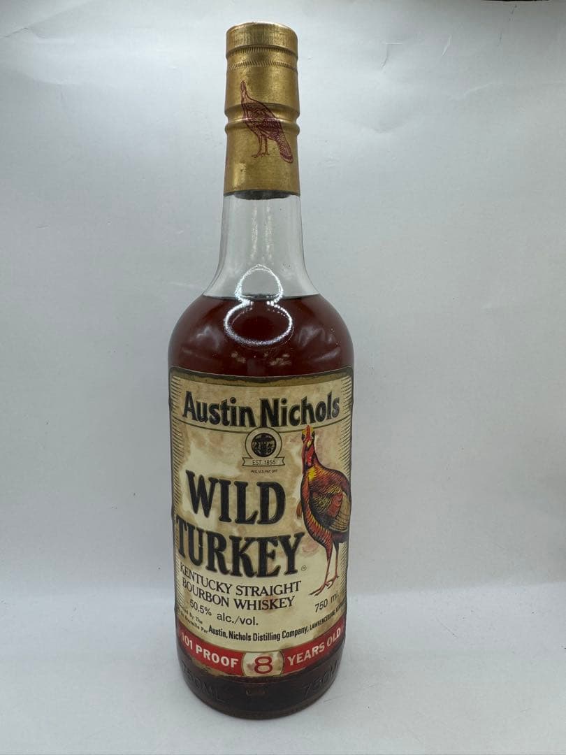 ワイルドターキー8年 WILD TURKEY 旧ラベル 古酒　　箱無　未開封