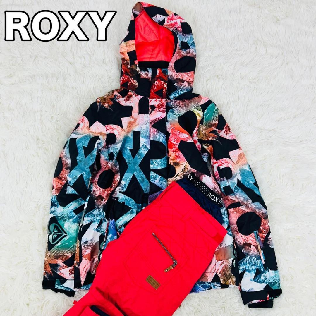 ROXY スノーウェア セットアップ 上下セット カラフル ピンク スキーウェア