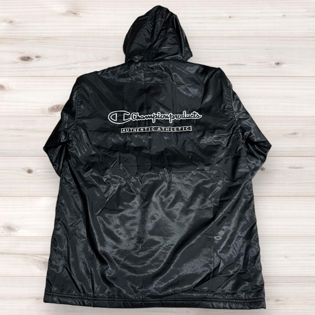 Champion ベンチコートBIGロゴ 胸ロゴ 中綿 Authentic