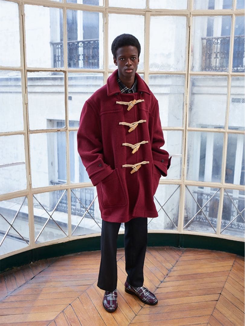 GOSHA RUBCHINSKIY BURBERRY ダッフルコート ボルドー